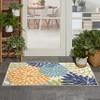 Nourison Home Aloha 36" x 60" Fabric Indoor/Outdoor Rug in Multi-Color view 1