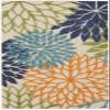 Nourison Home Aloha 36" x 60" Fabric Indoor/Outdoor Rug in Multi-Color view 2