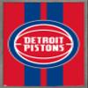 Trends International NBA Detroit Pistons - Logo 20 Wall Poster, 34L x 22.4W, Barnwood Framed Version view 1