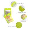 Bezall 100Pcs Resealable Mylar Food Storage Bags with Clear Window Coffee Beans Packaging Pouch for Food Self Sealing Storage Supplies (Lime Green, 4.1 x 5.9 Inch) view 3