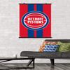 Trends International NBA Detroit Pistons - Logo 20 Wall Poster, 34L x 22.4W, Premium Poster & Clip Bundle view 2