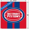 Trends International NBA Detroit Pistons - Logo 20 Wall Poster, 34L x 22.4W, Premium Poster & Clip Bundle view 3