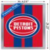 Trends International NBA Detroit Pistons - Logo 20 Wall Poster, 22.4L x 14.7W, Silver Framed Version view 3