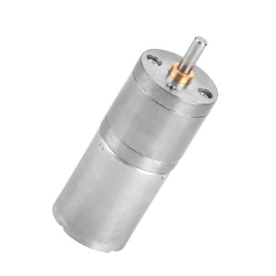 DC 12V Low Speed Metal Gear Motor 25mm for Electronic Lock Robot Electric Curtain Electric Door 300RPM Geared Motor