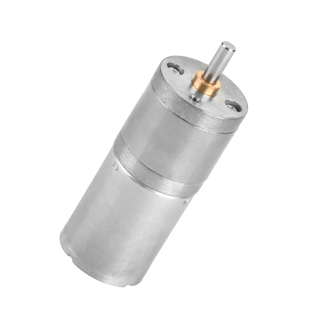 DC 12V Low Speed Metal Gear Motor 25mm for Electronic Lock Robot Electric Curtain Electric Door 300RPM Geared Motor