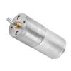 DC 12V Low Speed Metal Gear Motor 25mm for Electronic Lock Robot Electric Curtain Electric Door 300RPM Geared Motor view 2