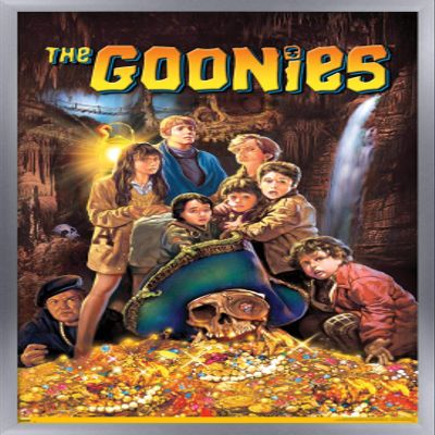 Trends International The Goonies - One Sheet Wall Poster, 14.725" x 22.375", Silver Framed Version