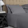1000-Thread-Count 100% Pure Cotton Bed Sheets -4 Pc California King Size Dark Grey Sheet Set, Single Ply Long Staple Combed Cotton Yarns, Best Luxury Sateen Weave, Fits Mattress Upto 17'' Deep Pocket view 2