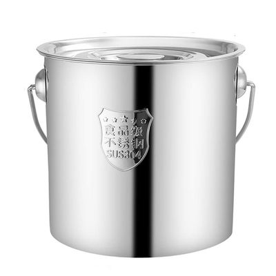 304 Stainless Steel Stock Pot, Catering/household Thickened Portable Soup Pot, Used for Gas Stove/Induction Cooker (25/30cm) (Size : 25cm)