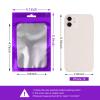 Bezall 100Pcs Resealable Mylar Bags, 4.1x5.9 Inches Smell Proof Zip Lock Bags with Clear Window, Foil Small Business Packaging Pouch for Food Storage, Candy, Sample (Purple, 4.1x5.9) view 2