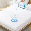 California King Waterproof Mattress Protector - Noiseless, Breathable, Machine Washable Fitted Mattress Cover with Deep Pocket up to 5-21White view 1