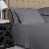 1000-Thread-Count 100% Pure Cotton Bed Sheets -4 Pc Full Size Dark Grey Sheet Set, Single Ply Long Staple Combed Cotton Yarns, Best Luxury Sateen Weave, Fits Mattress Upto 17'' Deep Pocket view 2