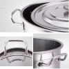 304 Stainless Steel Soup Pot, Commercial/Household Thickened Soup Pot, Cooking Pot with Lid, for Gas Stove/induction Cooker (20-90L) (Size : 20L) view 3