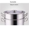 304 Stainless Steel Soup Pot, Commercial/Household Thickened Soup Pot, Cooking Pot with Lid, for Gas Stove/induction Cooker (20-90L) (Size : 20L) view 4
