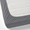 1000-Thread-Count 100% Pure Cotton Bed Sheets -4 Pc Queen Size Dark Grey Sheet Set, Single Ply Long Staple Combed Cotton Yarns, Best Luxury Sateen Weave, Fits Mattress Upto 17'' Deep Pocket view 3