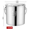 304 Stainless Steel Stock Pot, Catering/household Thickened Portable Soup Pot, Used for Gas Stove/Induction Cooker (25/30cm) (Size : 30cm) view 2