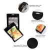 Bezall 100Pcs Black Mylar Bags, Resealable Smell Proof Bags with Clear Window Foil Food Storage Pouch for Candy, Jewelry, Sample Packaging 6.3x9.4 Inch view 3
