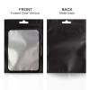 Bezall 100Pcs Black Mylar Bags, Resealable Smell Proof Bags with Clear Window Foil Food Storage Pouch for Candy, Jewelry, Sample Packaging 6.3x9.4 Inch view 4