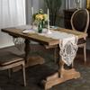 ARTABLE Lace Table Runner Rectangle Gray Cotton Linen Fabric Dresser Scarf with Exquisite Macrame Embroidery Table Runners for Kitchen Home Wedding Party Dining Decoration (Stone Gray, 16 x 48 Inch) view 2
