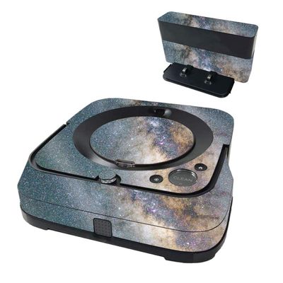 MightySkins Glossy Glitter Skin Compatible with iRobot Braava Jet m6 - Galactic Landscape | High-Gloss Glitter Finish | Easy to Apply & Change Style | Made in The USA