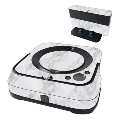 MightySkins Glossy Glitter Skin Compatible with iRobot Braava Jet m6 - Frost Marble | High-Gloss Glitter Finish | Easy to Apply and Change Styles | Made in The USA