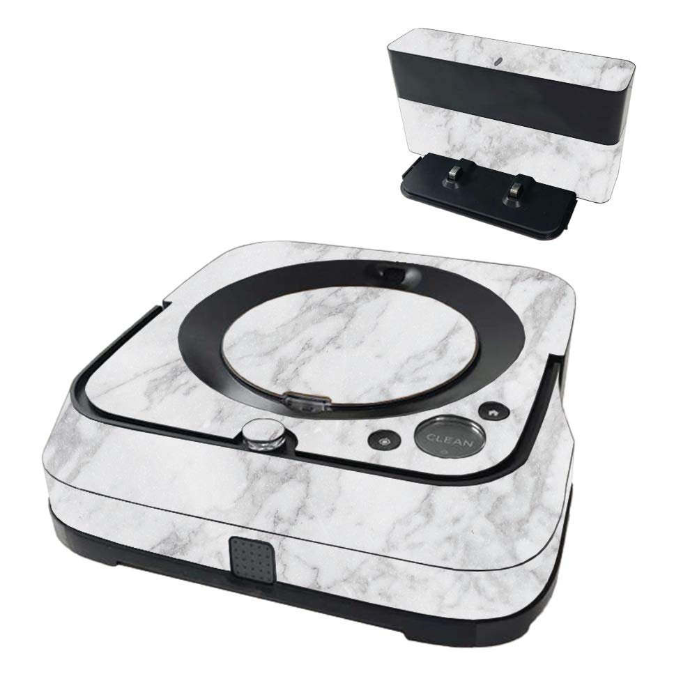 MightySkins Glossy Glitter Skin Compatible with iRobot Braava Jet m6 - Frost Marble | High-Gloss Glitter Finish | Easy to Apply and Change Styles | Made in The USA