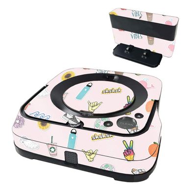 MightySkins Glossy Glitter Skin Compatible with iRobot Braava Jet m6 - VSCO Girl | Protective High-Gloss Glitter Finish | Easy to Apply and Change Styles | Made in The USA