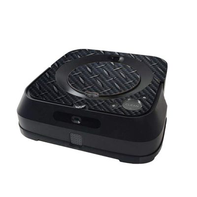MightySkins Carbon Fiber Skin Compatible with iRobot Braava Jet m6 Minimal Coverage - Black Diamond Plate | Protective, Durable Textured Carbon Fiber Finish | Easy to Apply | Made in The USA