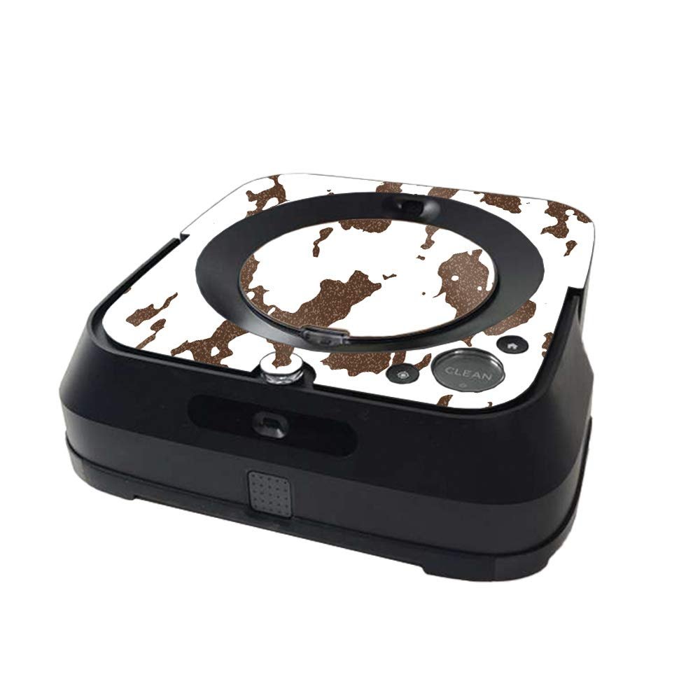 MightySkins Glossy Glitter Skin Compatible with iRobot Braava Jet m6 Minimal Coverage - Brown Cow | Protective High-Gloss Glitter Finish | Easy to Apply and Change Styles | Made in The USA