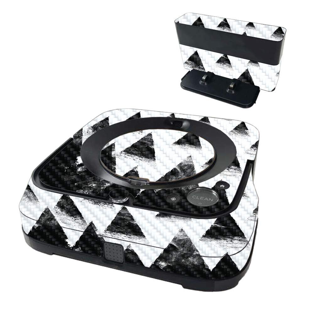 MightySkins Carbon Fiber Skin Compatible with iRobot Braava Jet m6 - Black Hills | Textured Carbon Fiber Finish | Easy to Apply and Change Styles | Made in The USA