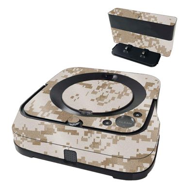 MightySkins Glossy Glitter Skin Compatible with iRobot Braava Jet m6 - Desert Camo | Protective High-Gloss Glitter Finish | Easy to Apply and Change Styles | Made in The USA
