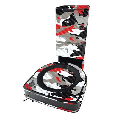 MightySkins Carbon Fiber Skin Compatible with iRobot Roomba s9+ Vacuum - Abstract Black | Protective, Durable Textured Carbon Fiber Finish | Easy to Apply | Made in The USA