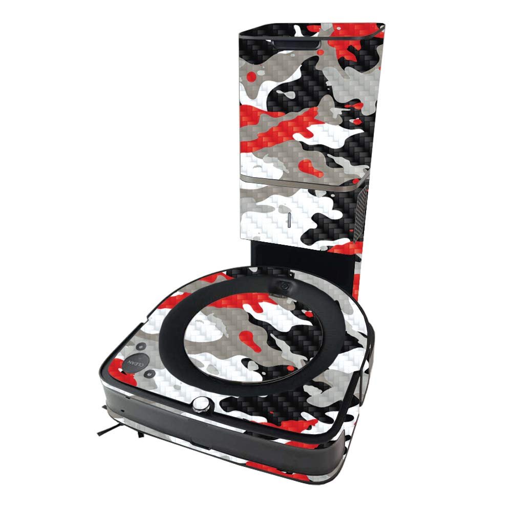 MightySkins Carbon Fiber Skin Compatible with iRobot Roomba s9+ Vacuum - Abstract Black | Protective, Durable Textured Carbon Fiber Finish | Easy to Apply | Made in The USA