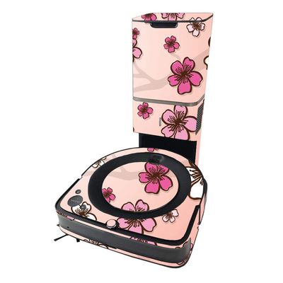 MightySkins Skin Compatible with iRobot Roomba s9+ Vacuum - Cherry Blossom | Protective, and Unique Vinyl Decal wrap Cover | Easy to Apply and Change Styles | Made in The USA