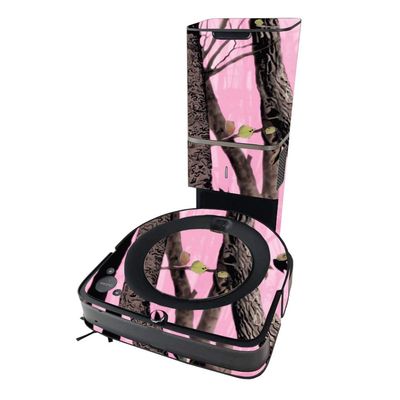 MightySkins Skin Compatible with iRobot Roomba s9+ Vacuum - Pink Tree Camo | Protective, and Unique Vinyl Decal wrap Cover | Easy to Apply and Change Styles | Made in The USA