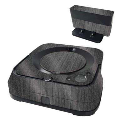 MightySkins Glossy Glitter Skin Compatible with iRobot Braava Jet m6 - Black Wood | Protective High-Gloss Glitter Finish | Easy to Apply and Change Styles | Made in The USA