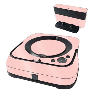 MightySkins Glossy Glitter Skin Compatible with iRobot Braava Jet m6 - Solid Blush | Protective High-Gloss Glitter Finish | Easy to Apply and Change Styles | Made in The USA