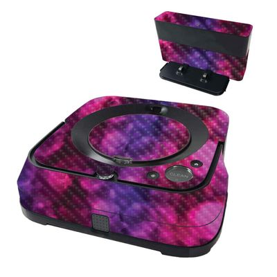 MightySkins Carbon Fiber Skin Compatible with iRobot Braava Jet m6 - Star Power | Protective Textured Carbon Fiber Finish | Easy to Apply and Change Styles | Made in The USA