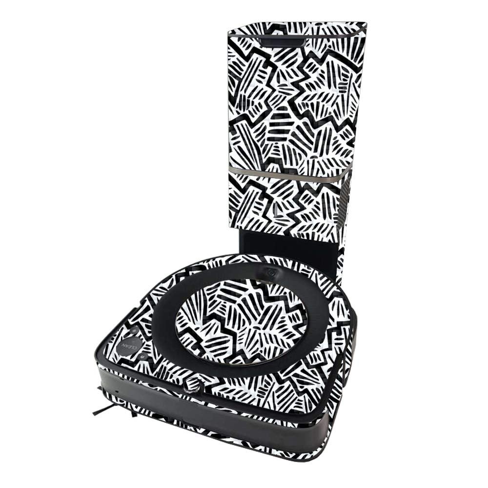 MightySkins Carbon Fiber Skin Compatible with iRobot Roomba s9+ Vacuum - Abstract Black | Protective, Durable Textured Carbon Fiber Finish | Easy to Apply | Made in The USA