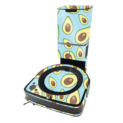 MightySkins Glossy Glitter Skin Compatible with iRobot Roomba s9+ Vacuum - Blue Avocados | High-Gloss Glitter Finish | Easy to Apply and Change Styles | Made in The USA