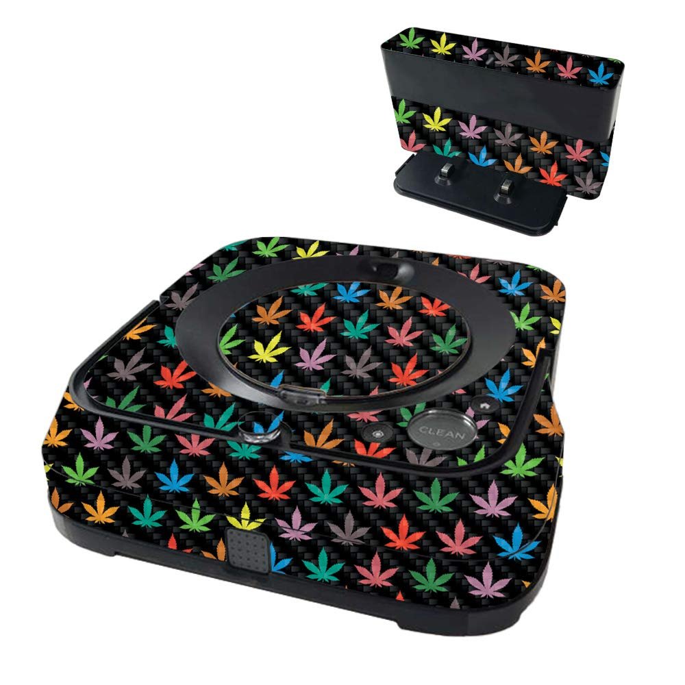 MightySkins Carbon Fiber Skin Compatible with iRobot Braava Jet m6 - Sticky Icky Icky | Protective, Durable Textured Carbon Fiber Finish | Easy to Apply | Made in The USA