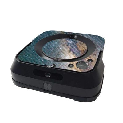 MightySkins Carbon Fiber Skin Compatible with iRobot Braava Jet m6 Minimal Coverage - Galactic Landscape | Textured Carbon Fiber Finish | Easy to Apply & Change Style | Made in The USA