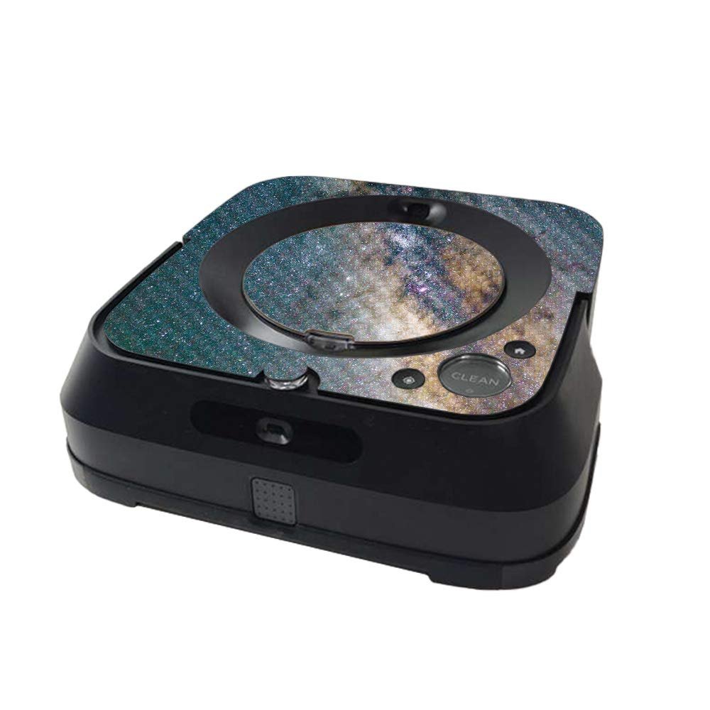 MightySkins Carbon Fiber Skin Compatible with iRobot Braava Jet m6 Minimal Coverage - Galactic Landscape | Textured Carbon Fiber Finish | Easy to Apply & Change Style | Made in The USA