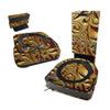 MightySkins Carbon Fiber Skin Compatible With iRobot Roomba s9+ Vacuum & Braava Jet m6 Bundle - Mosaic Gold | Textured Carbon Fiber Finish | Easy To Apply and Change Styles | Made in the USA view 1