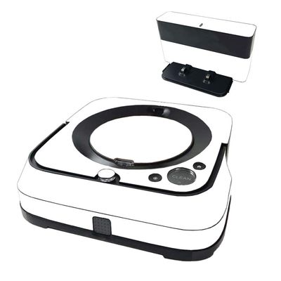 MightySkins Glossy Glitter Skin Compatible with iRobot Braava Jet m6 - Solid White | Protective High-Gloss Glitter Finish | Easy to Apply and Change Styles | Made in The USA