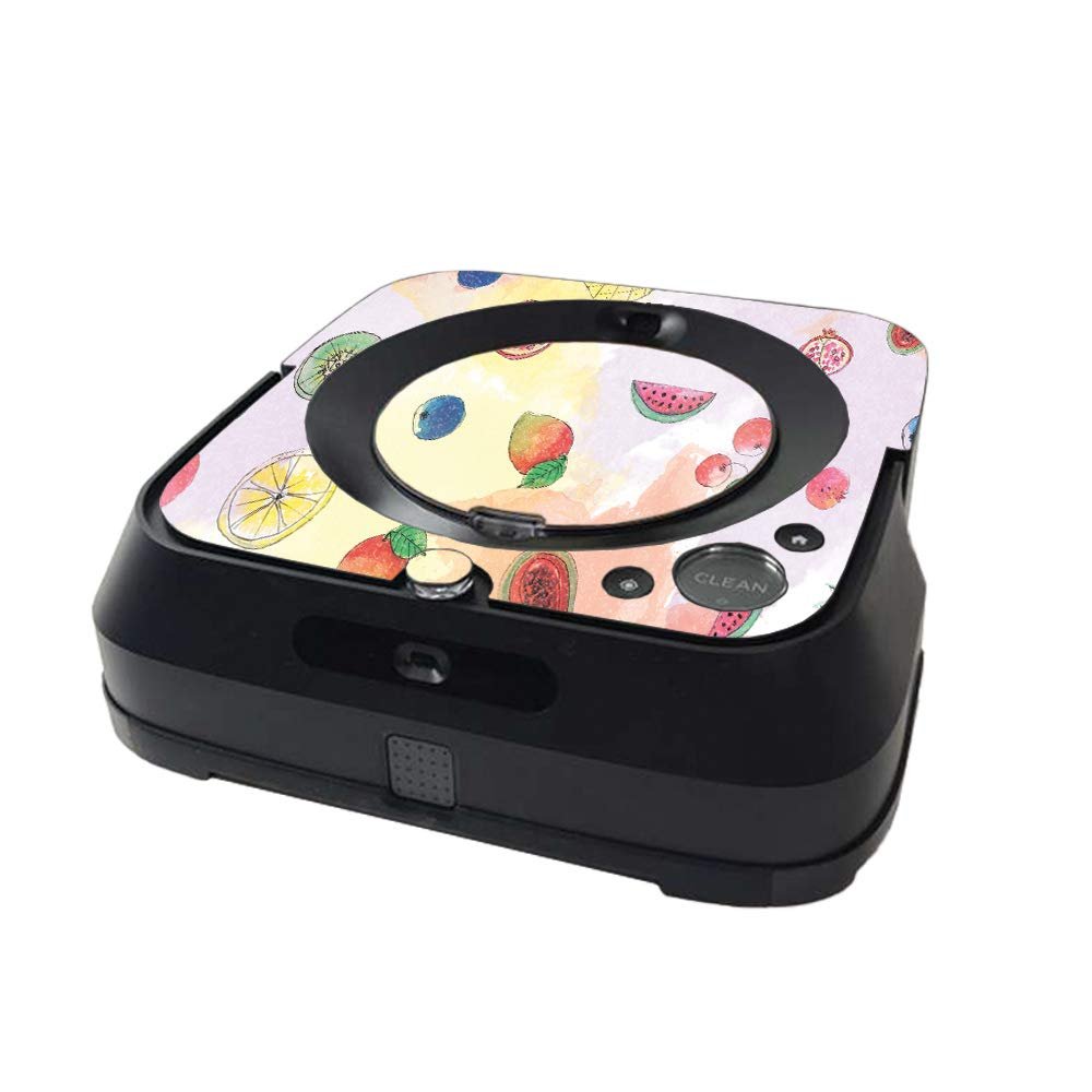 MightySkins Glossy Glitter Skin Compatible with iRobot Braava Jet m6 Minimal Coverage - Fruit Water | Protective High-Gloss Glitter Finish | Easy to Apply and Change Styles | Made in The USA