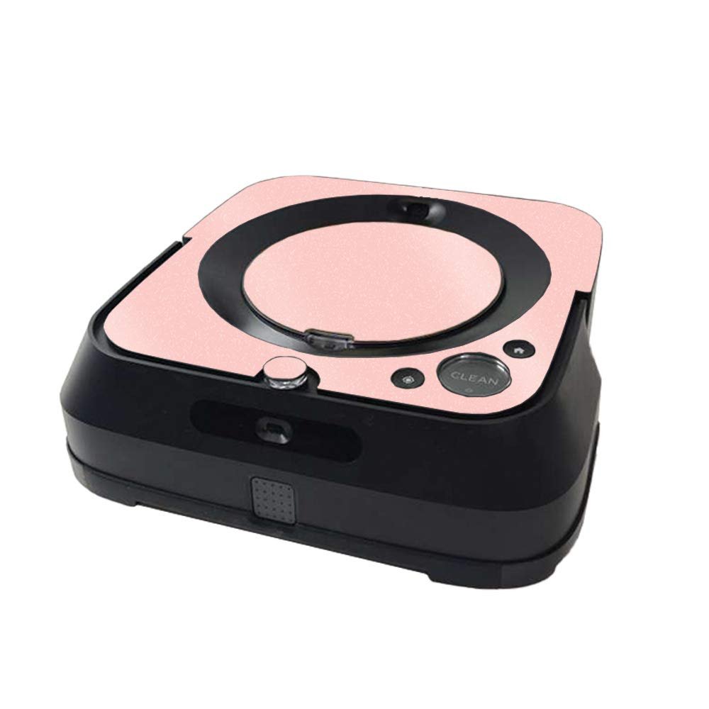 MightySkins Glossy Glitter Skin Compatible with iRobot Braava Jet m6 Minimal Coverage - Solid Blush | Protective High-Gloss Glitter Finish | Easy to Apply and Change Styles | Made in The USA