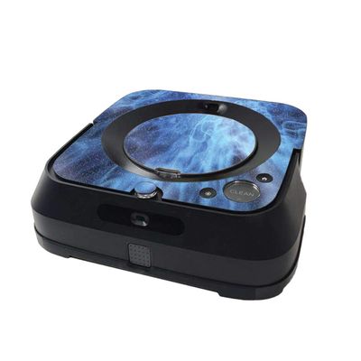 MightySkins Glossy Glitter Skin Compatible with iRobot Braava Jet m6 Minimal Coverage - Blue Mystic Flames | High-Gloss Glitter Finish | Easy to Apply & Change Style | Made in The USA