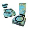 MightySkins Glossy Glitter Skin Compatible With iRobot Roomba s9+ Vacuum & Braava Jet m6 Bundle - Teal Marble | Protective High-Gloss Glitter Finish | Easy to Apply and Change Styles | Made in The USA view 1