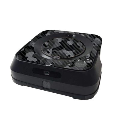 MightySkins Carbon Fiber Skin Compatible with iRobot Braava Jet m6 Minimal Coverage - Black Camo | Protective Textured Carbon Fiber Finish | Easy to Apply and Change Styles | Made in The USA
